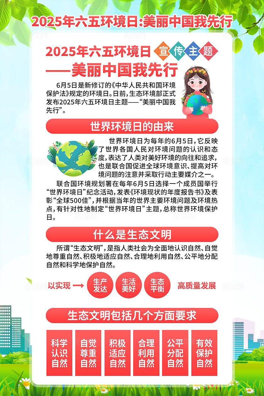 六五环境日海报