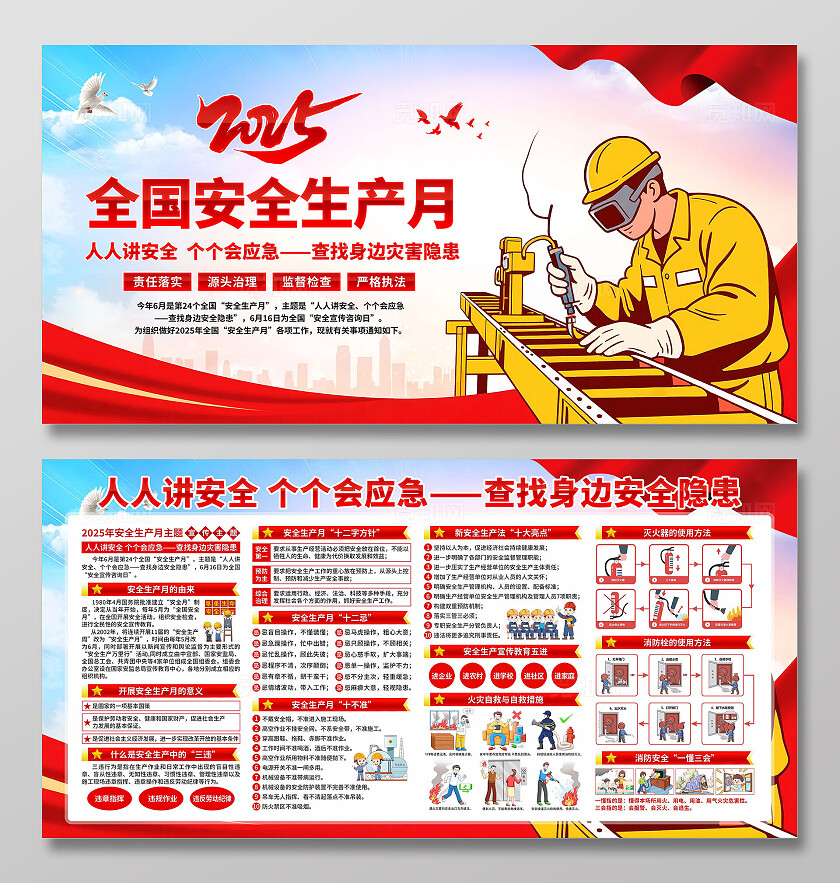 安全生产月展板