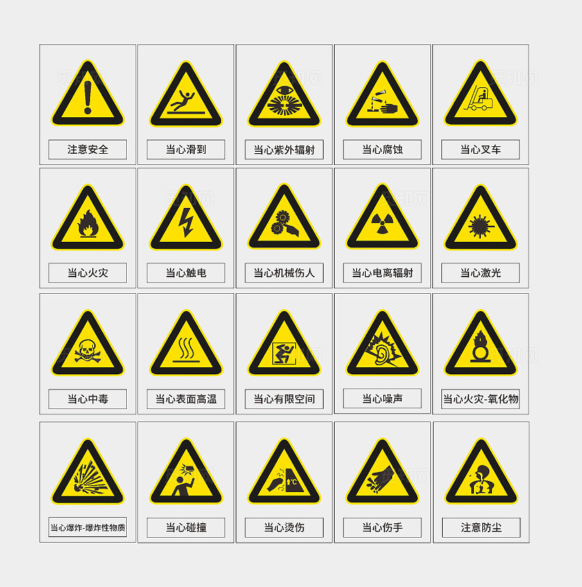 全警示牌安全标识牌安全提示牌保障安全警示标识遵章守纪警示标识