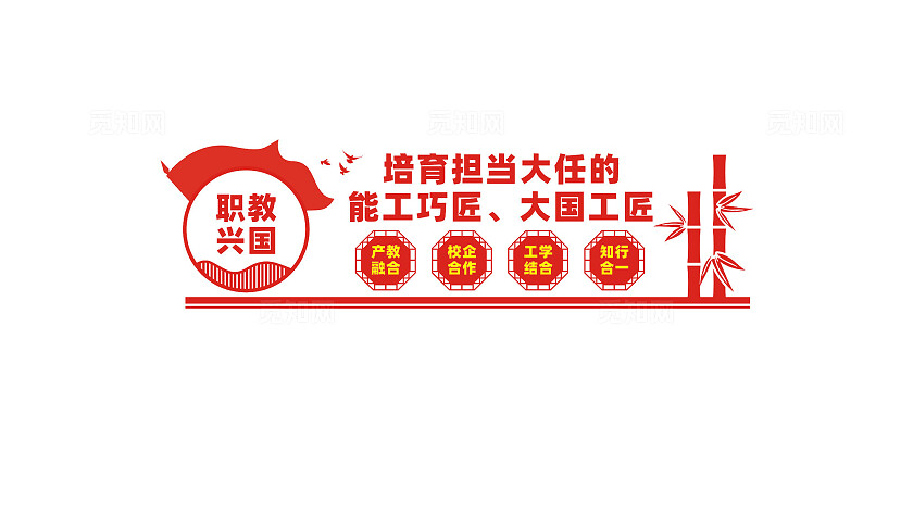 职业学校文化墙宣传标语