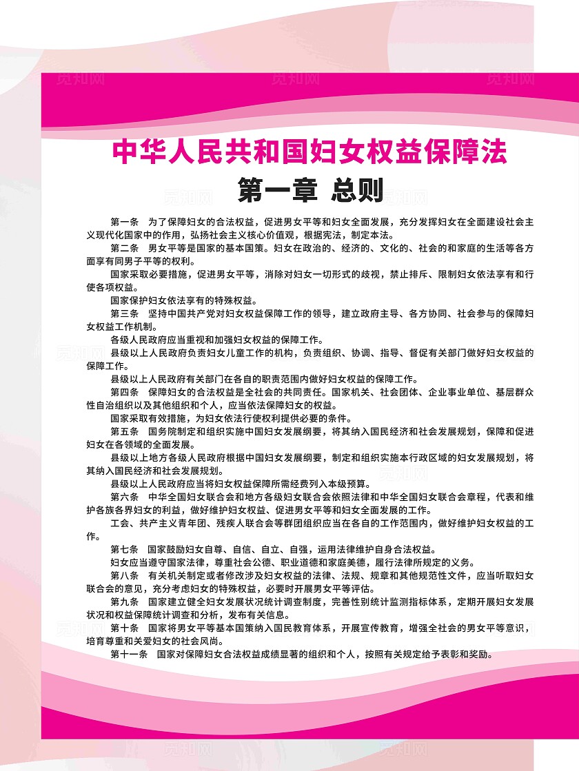 妇女儿童维权站制度宣传海报