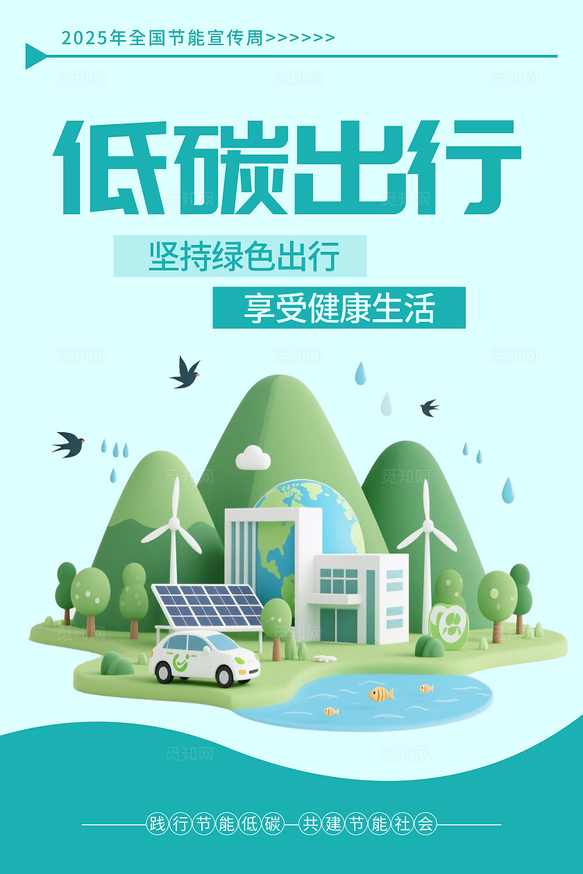 彩色简约全国节能宣传周全国地毯日节能环保套图背景节能低碳环保