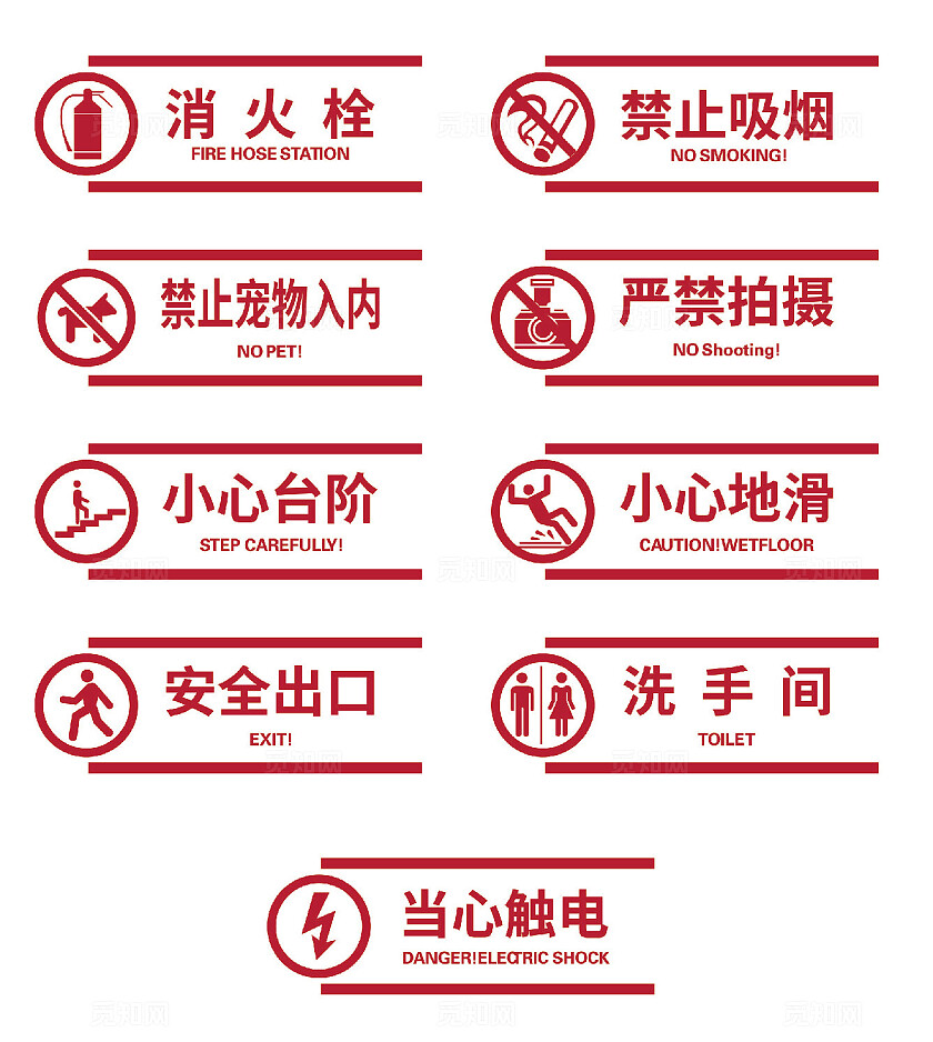 安全警示牌安全标识牌安全提示牌保障安全警示标识