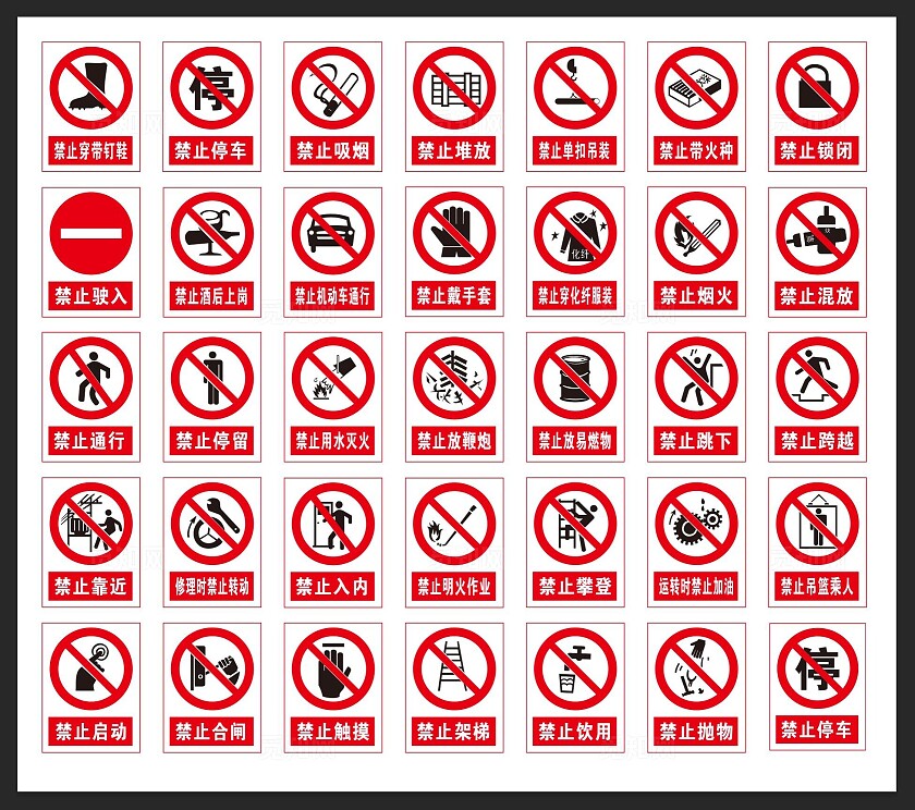 安全警示牌安全标识牌安全提示牌保障安全警示标识
