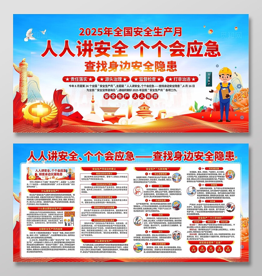 安全生产月展板