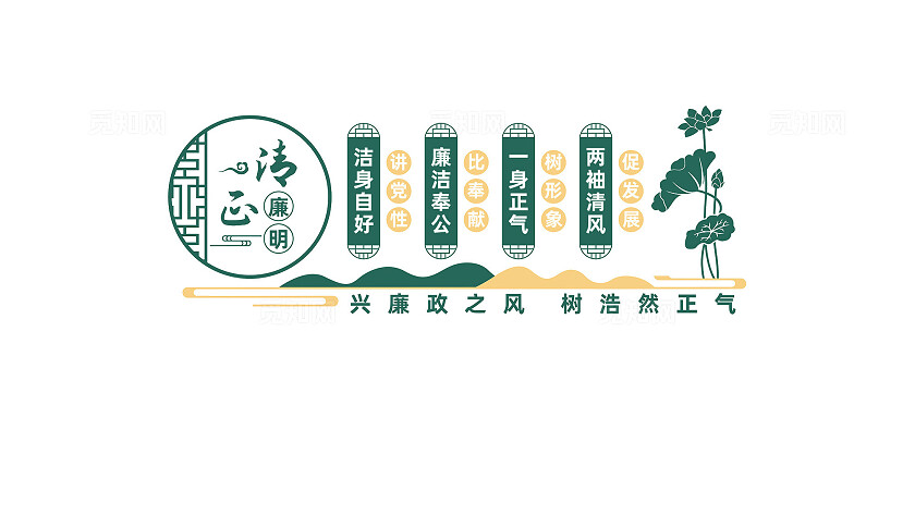 党风廉政建设文化墙宣传标语