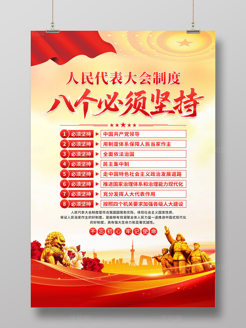 人民代表大会制度海报