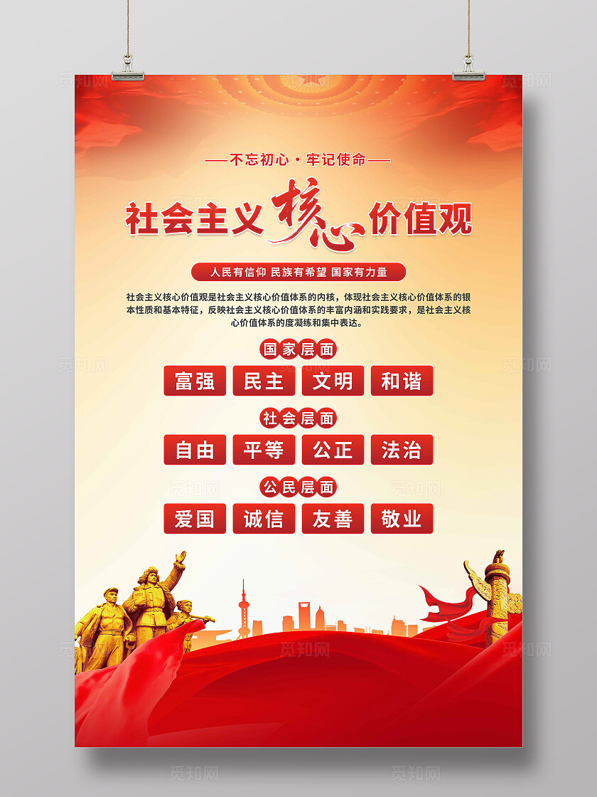 核心价值观海报