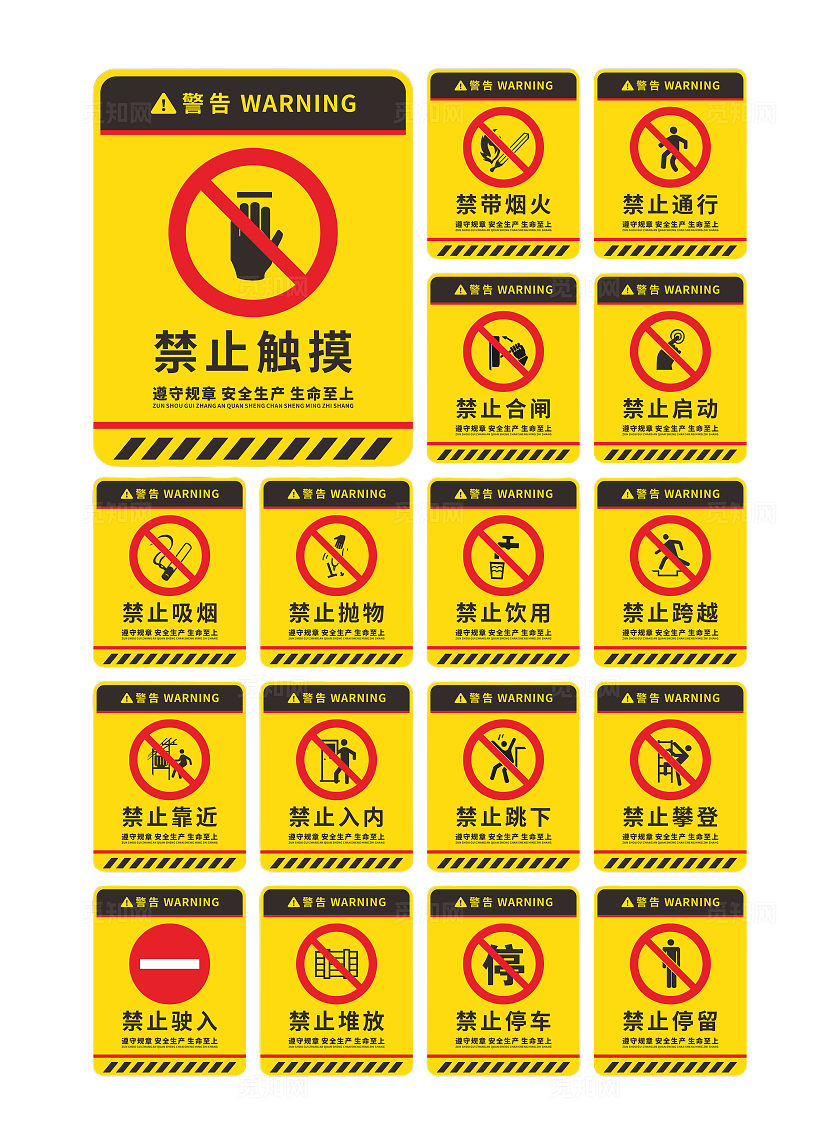 工地安全警示标识牌