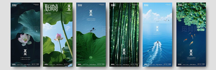 夏至写实摄影系列海报