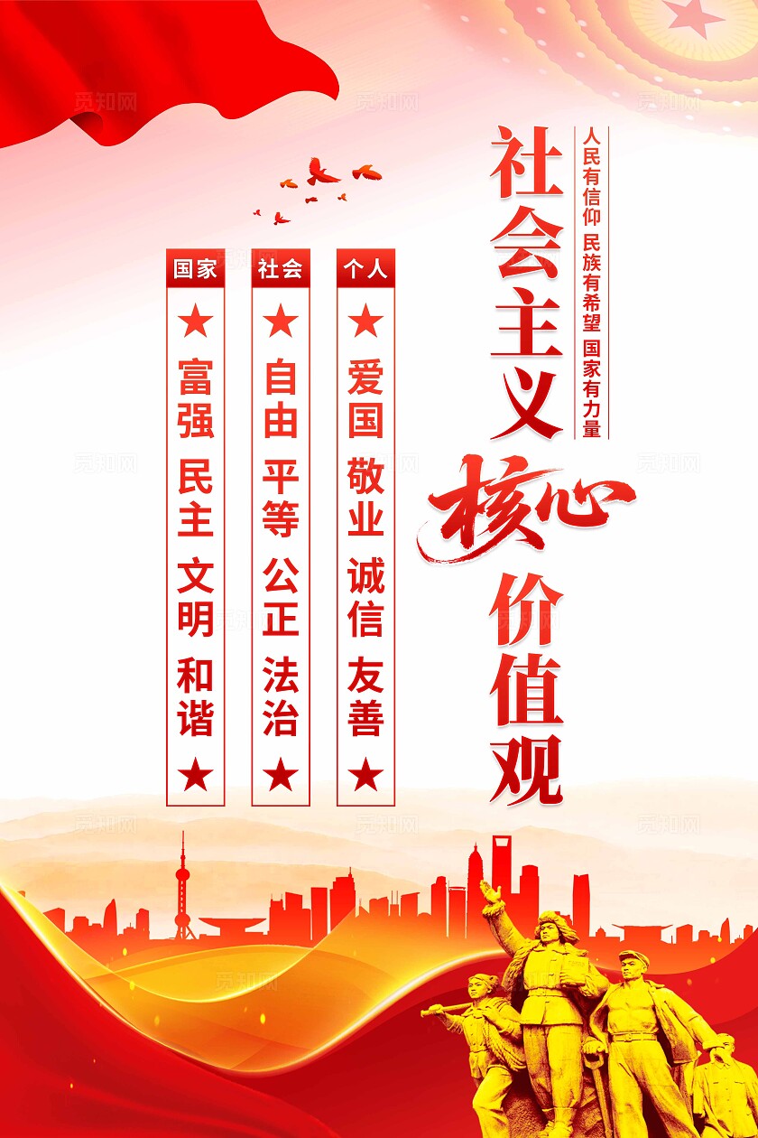 核心价值观海报
