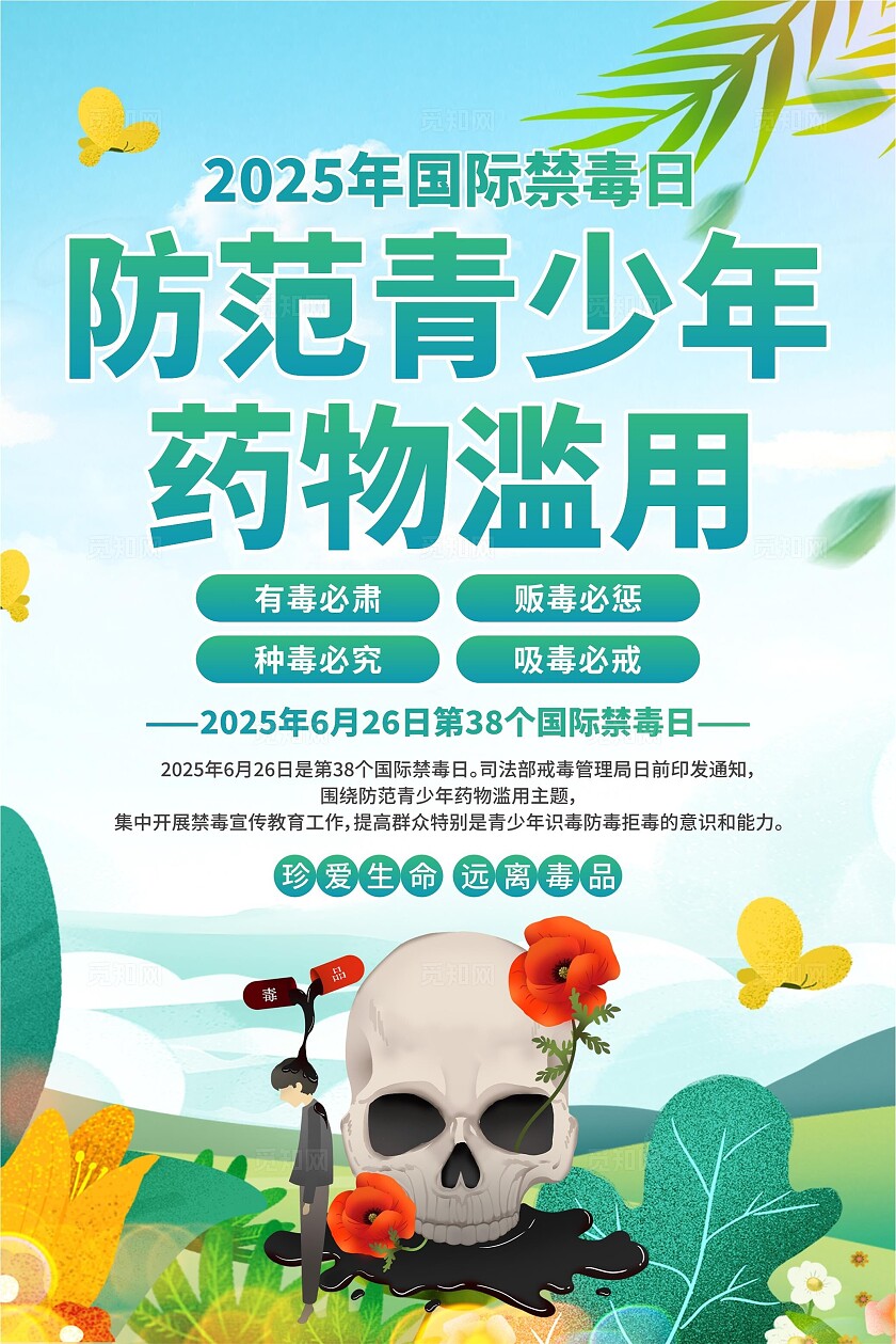 2025年国际禁毒日海报