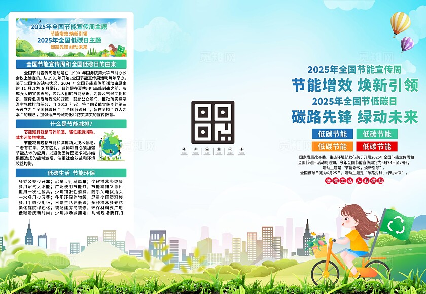 2025年全国节能宣传周三折页