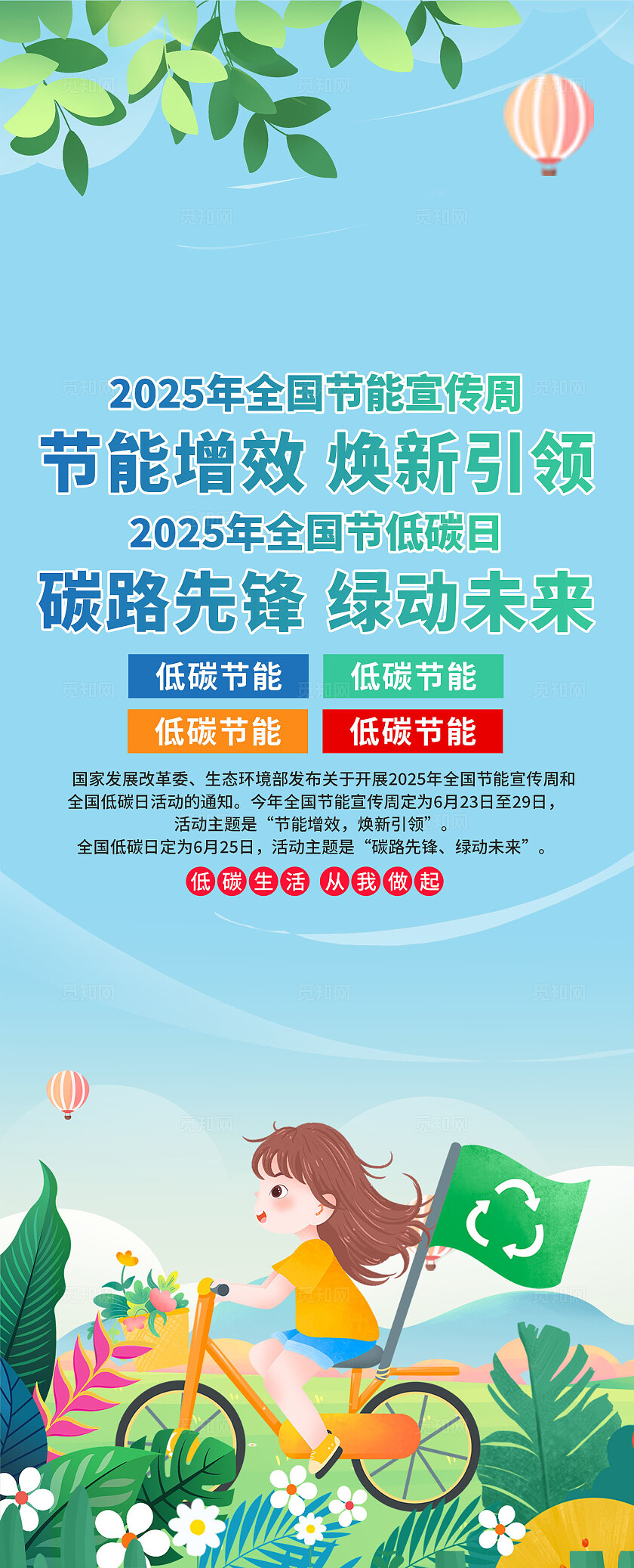 2025年全国节能宣传周易拉宝