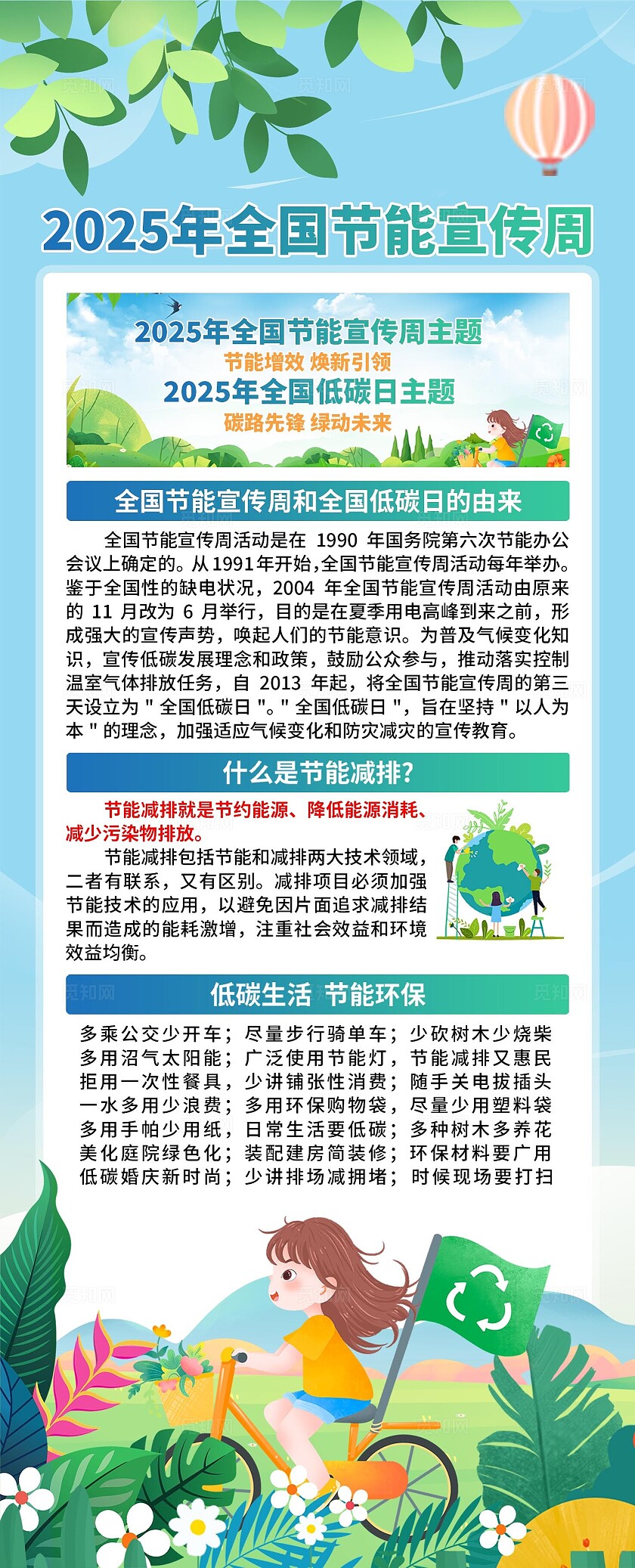 2025年全国节能宣传周易拉宝