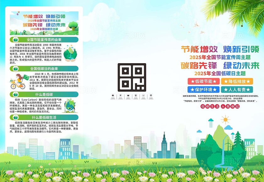 全国节能宣传周三折页