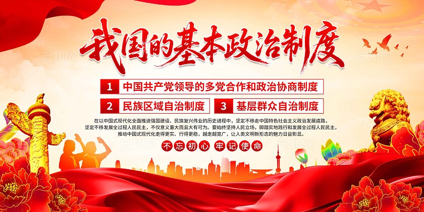 我国的基本政治制度展板