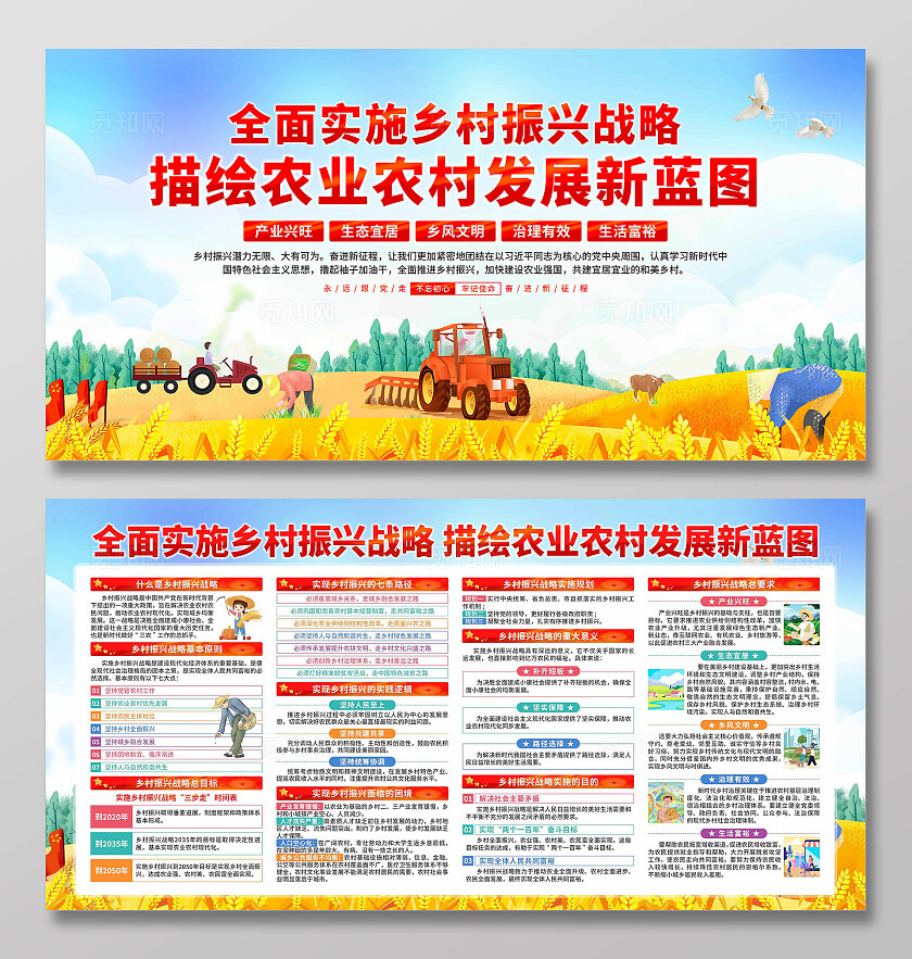 乡村振兴展板
