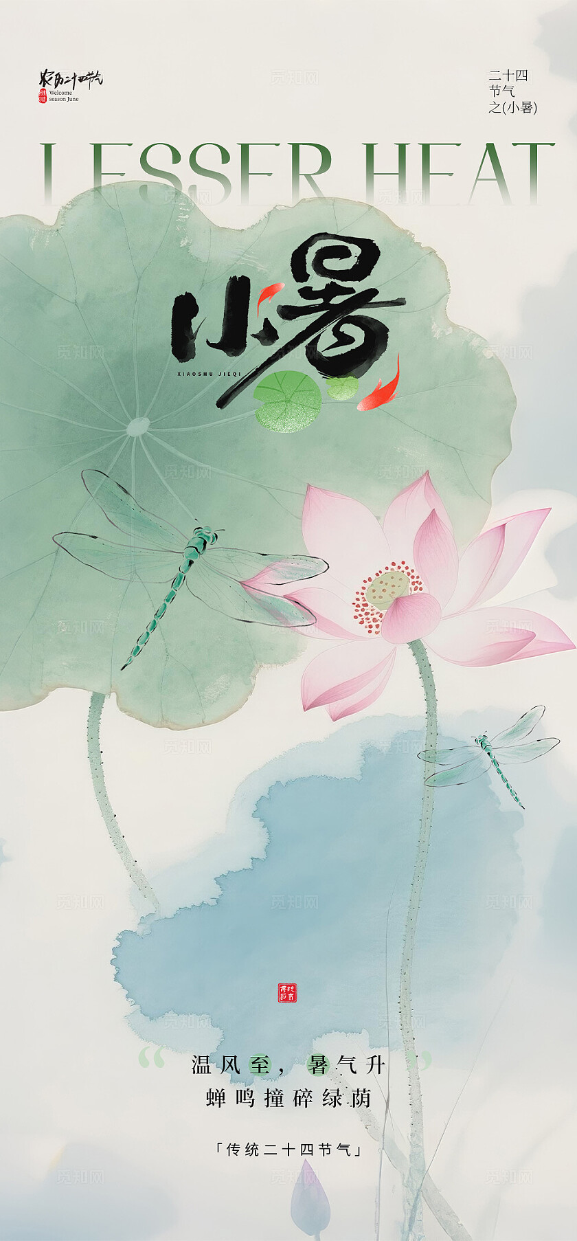小暑节气海报