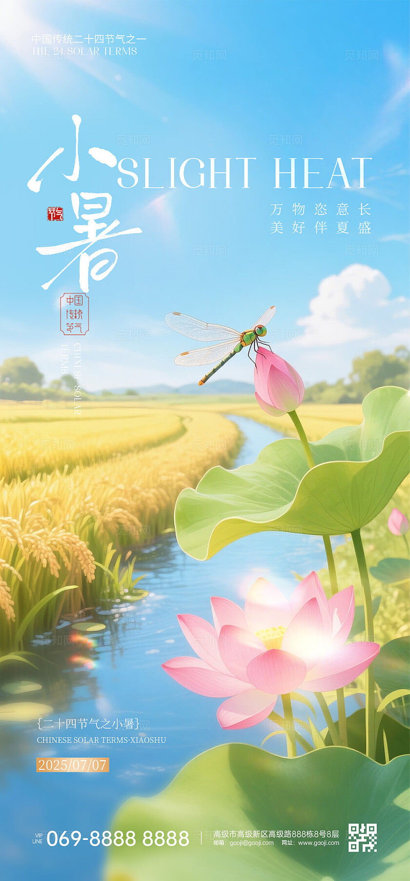 小暑节气海报