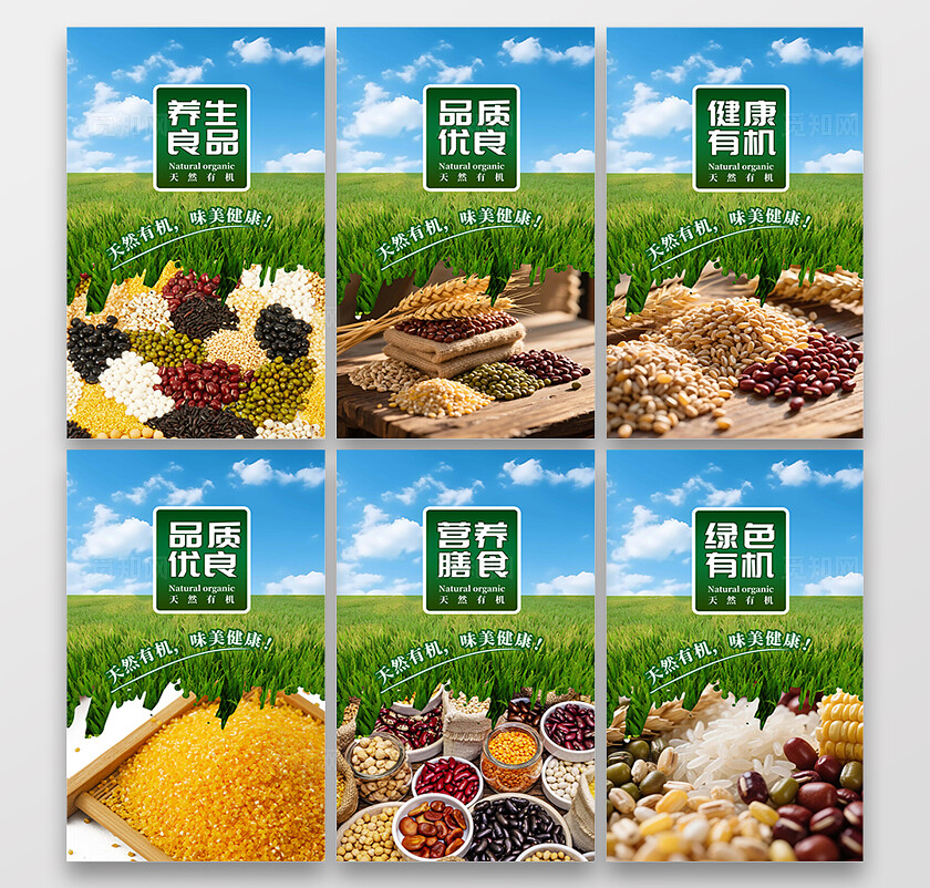 五谷杂粮粗粮系列宣传套图