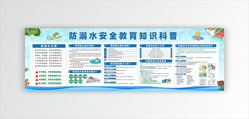 防溺水宣传栏