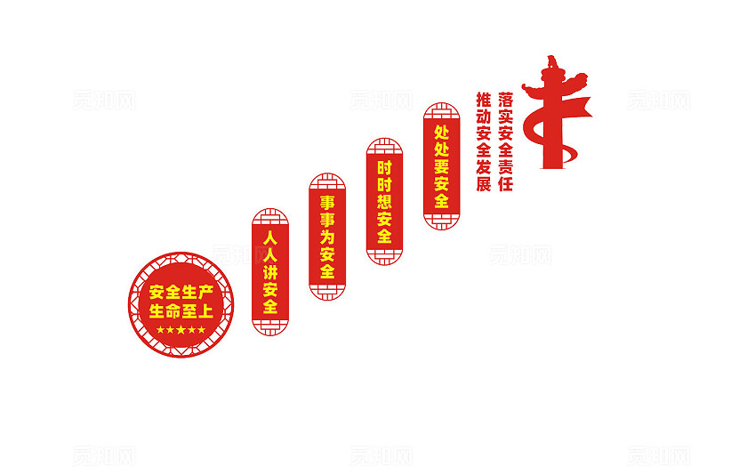 工地企业安全生产楼梯文化墙