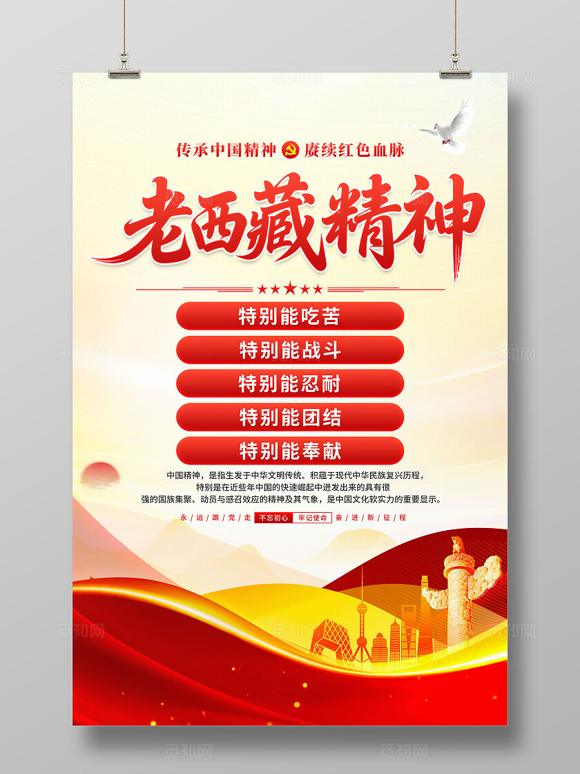 老西藏精神海报