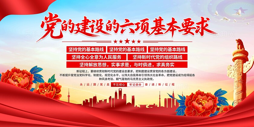 六项基本要求展板