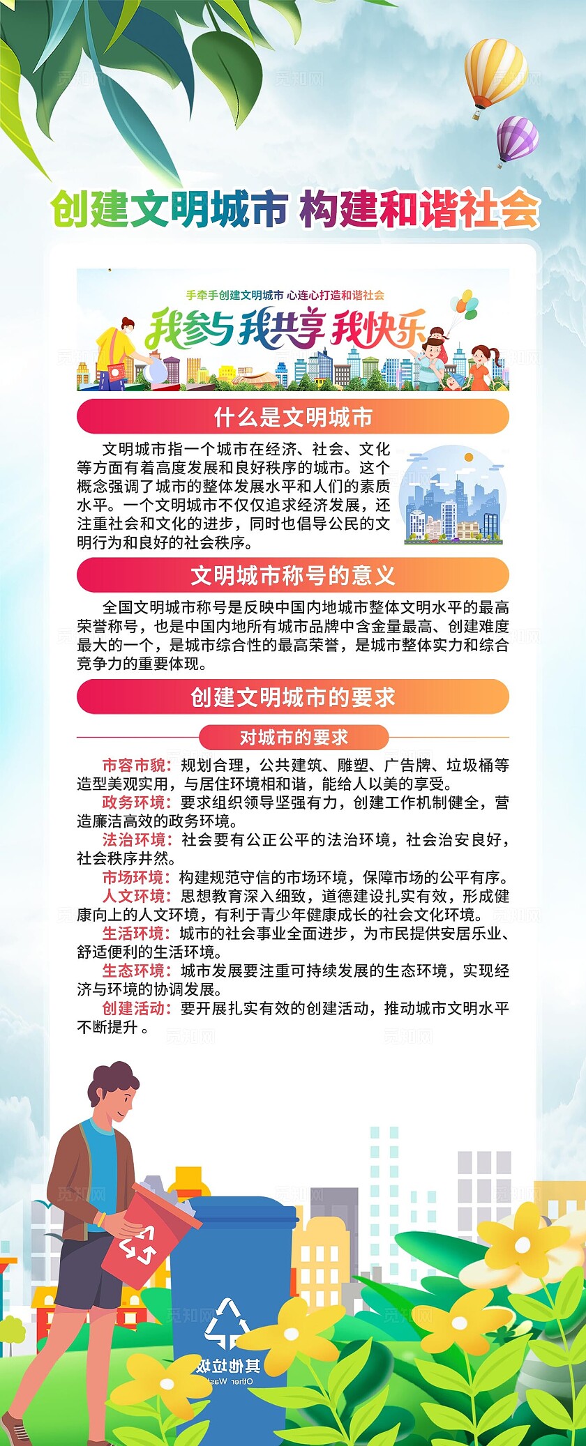 文明城市易拉宝