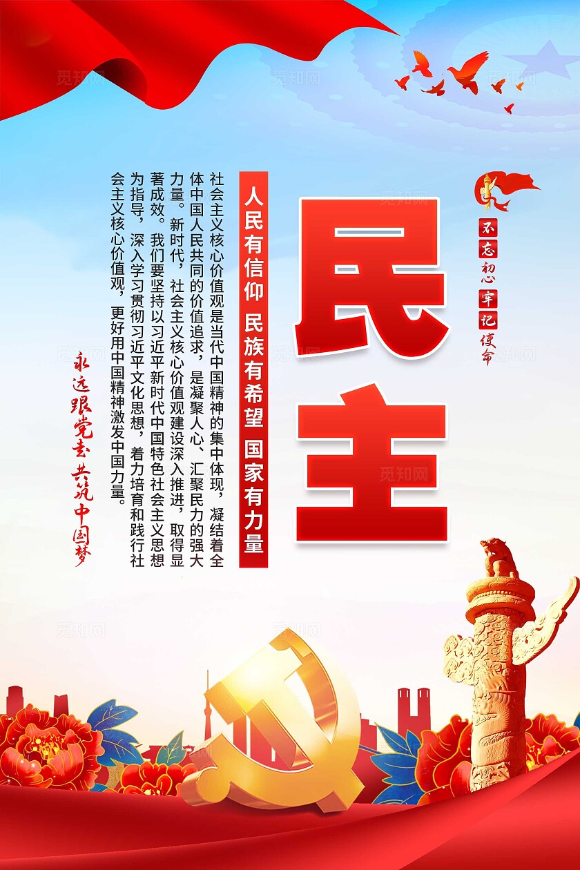 核心价值观海报