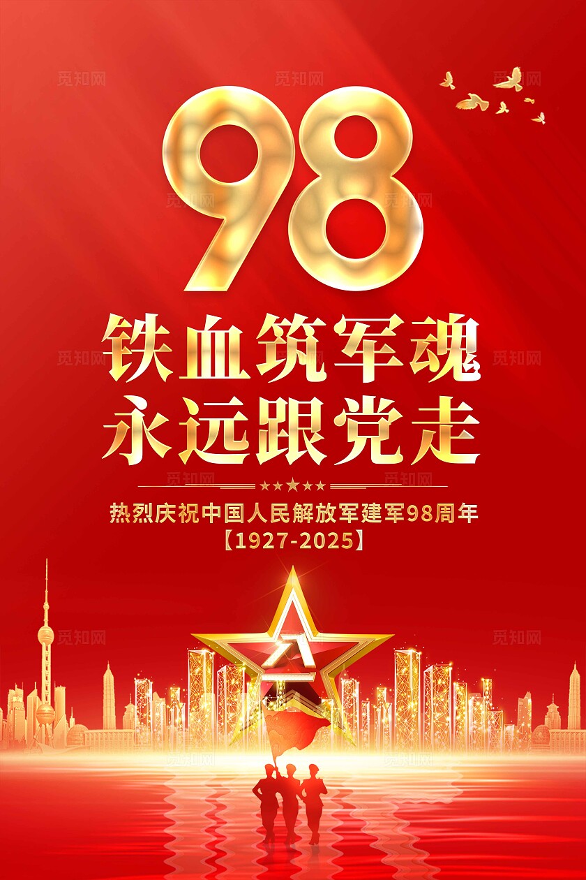 八一建军节海报