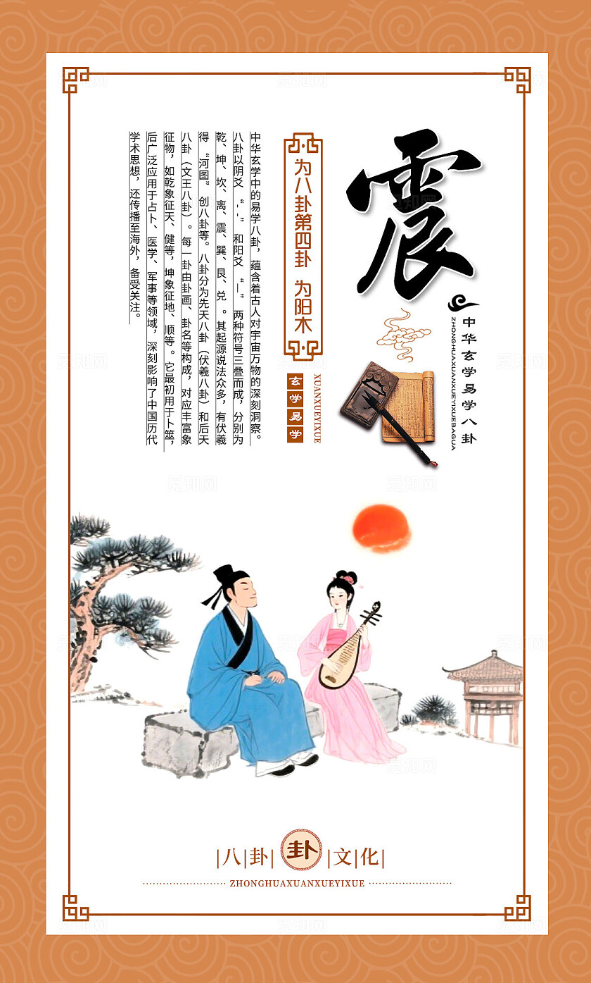 中国风传统玄学易学宣传海报套图