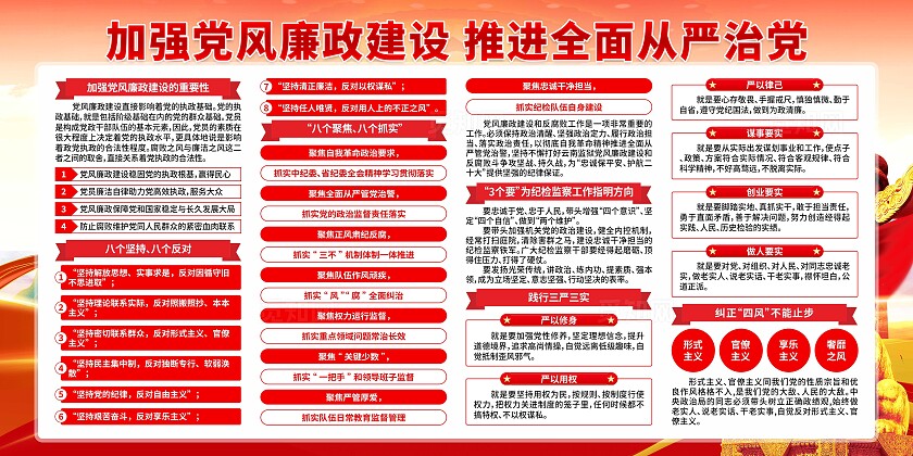 从严治党展板