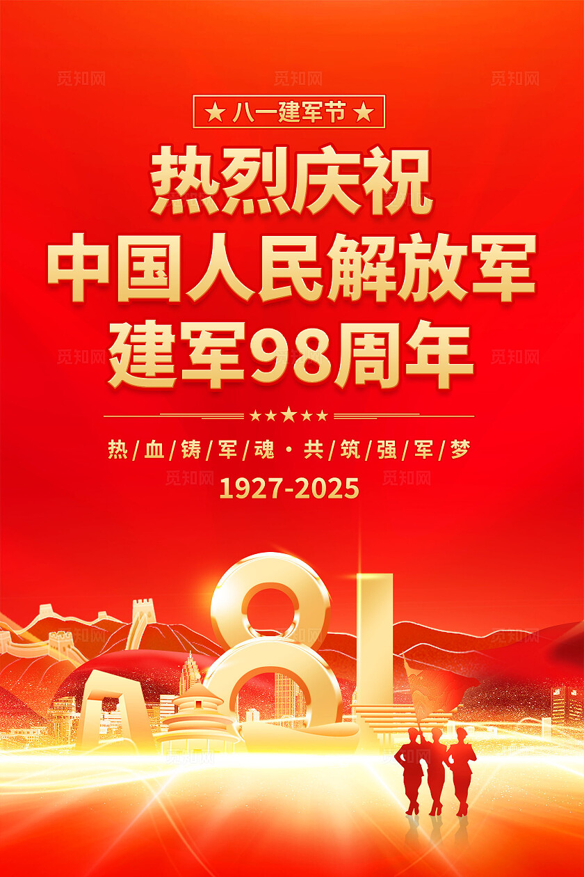 建军节海报
