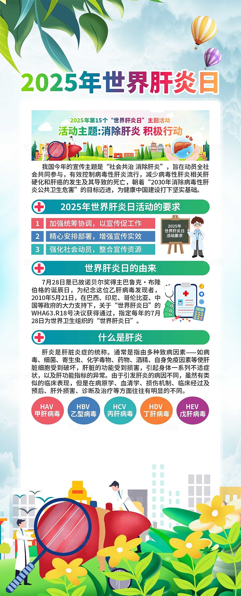 2025年世界肝炎日易拉宝