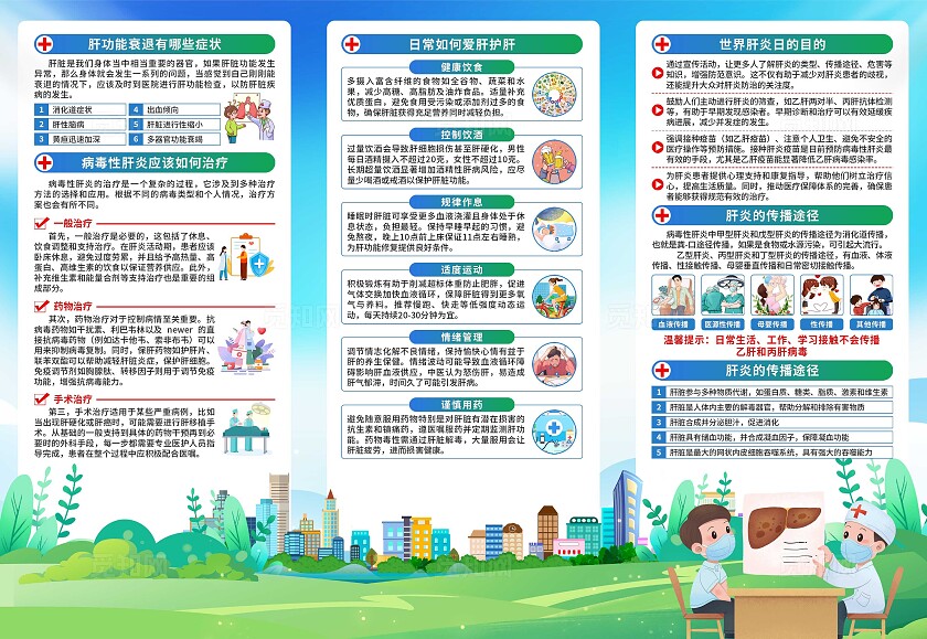 2025年世界肝炎日三折页