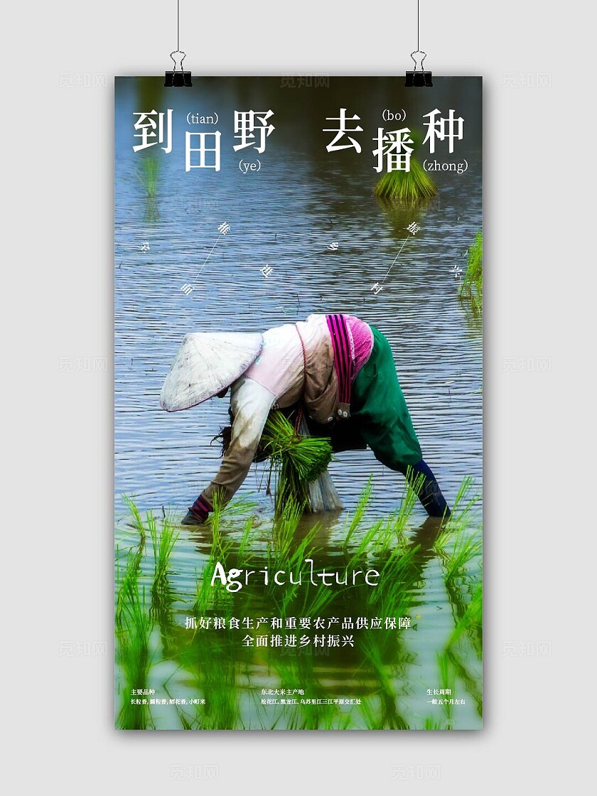 助农播种宣传海报