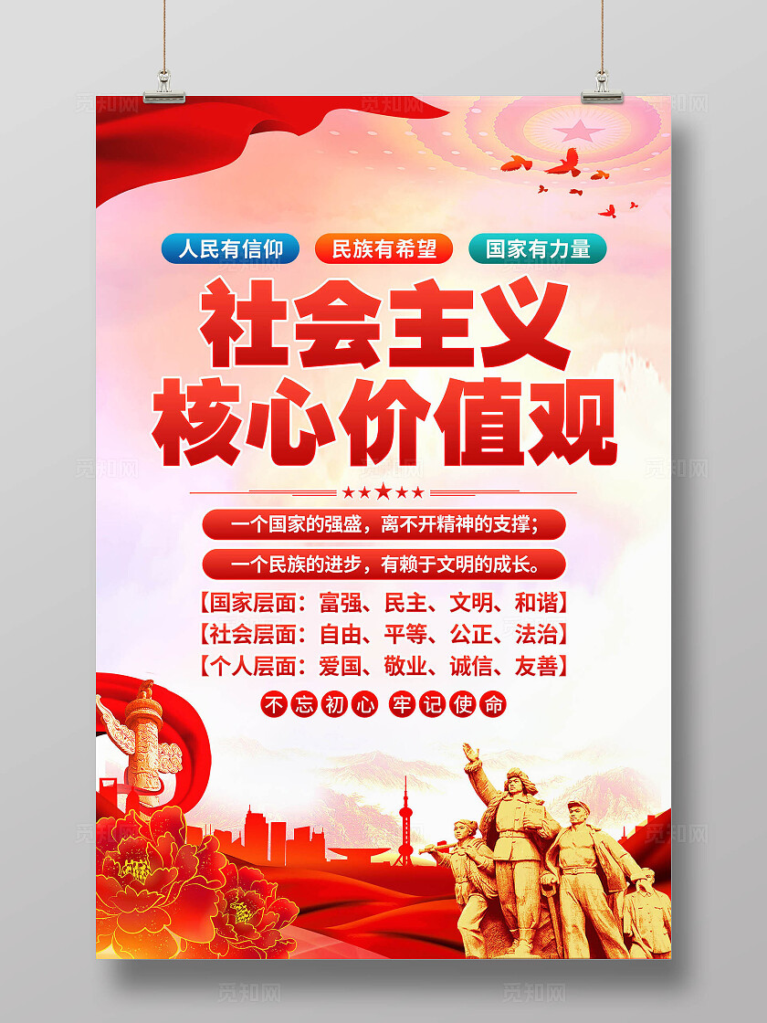核心价值观海报