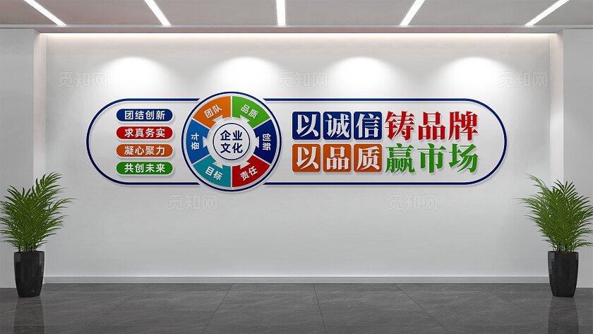 企业公司办公室宣传标语文化墙