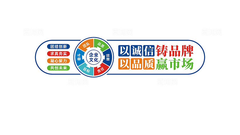 企业公司办公室宣传标语文化墙