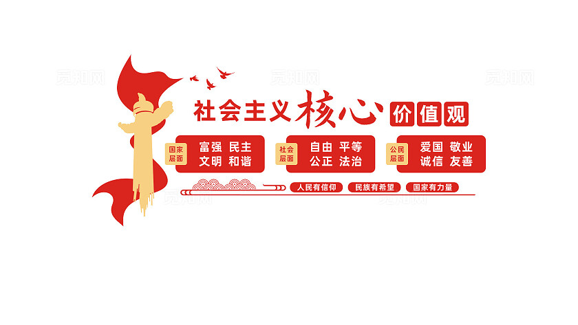 社会主义核心价值观党建文化墙