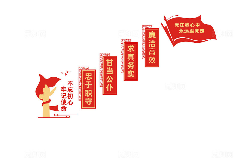 党支部建设党建楼梯文化墙