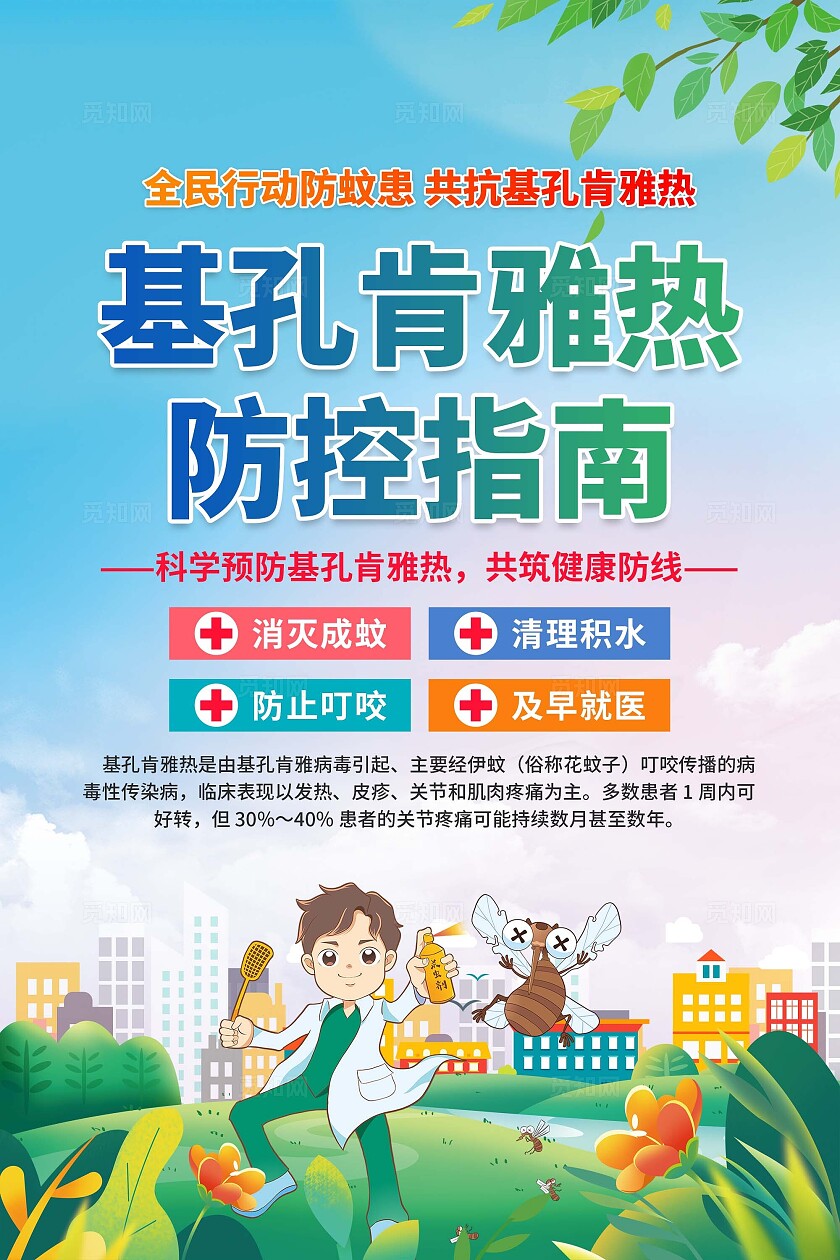 预防基孔肯雅热海报