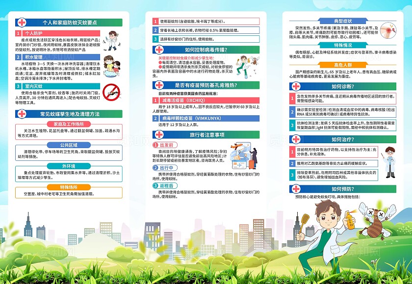 预防基孔肯雅热三折页