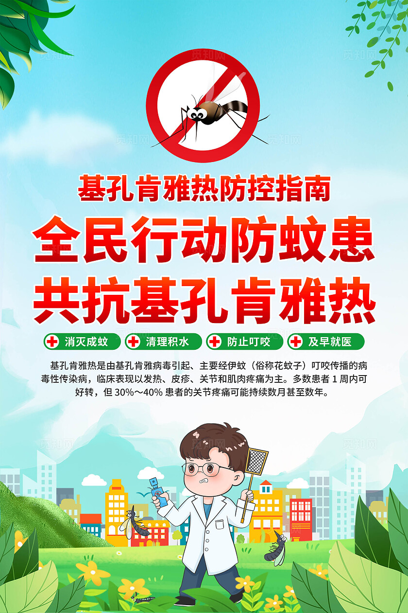 预防基孔肯雅热海报