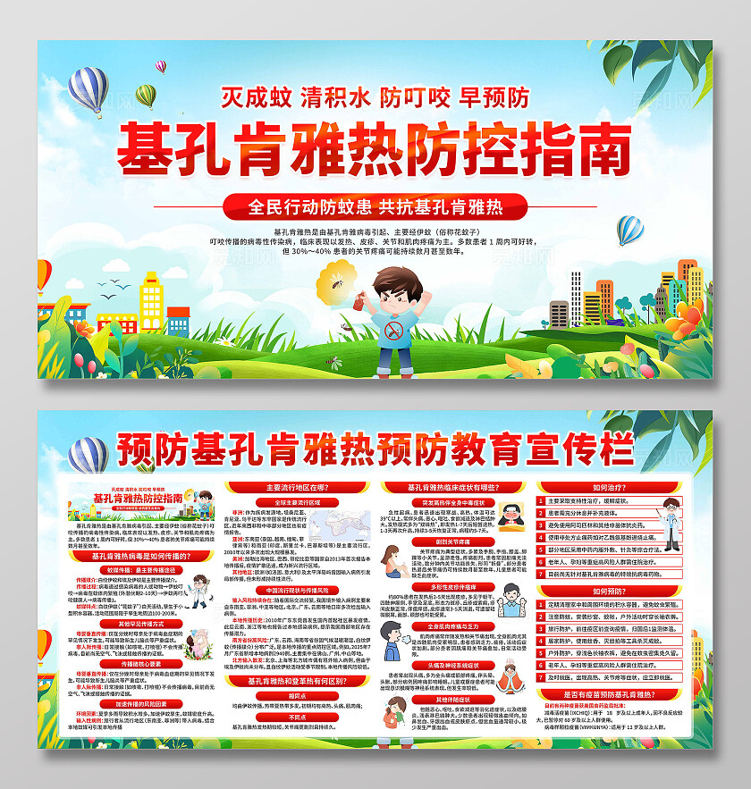 预防基孔肯雅热展板