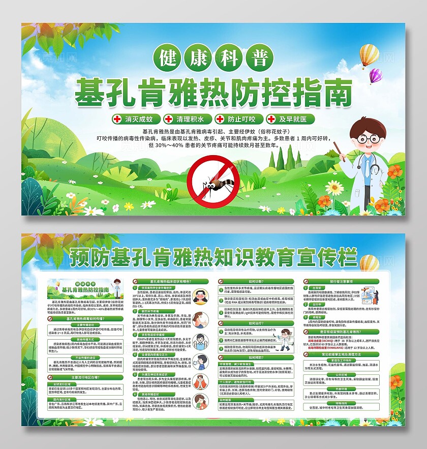 预防基孔肯雅热展板