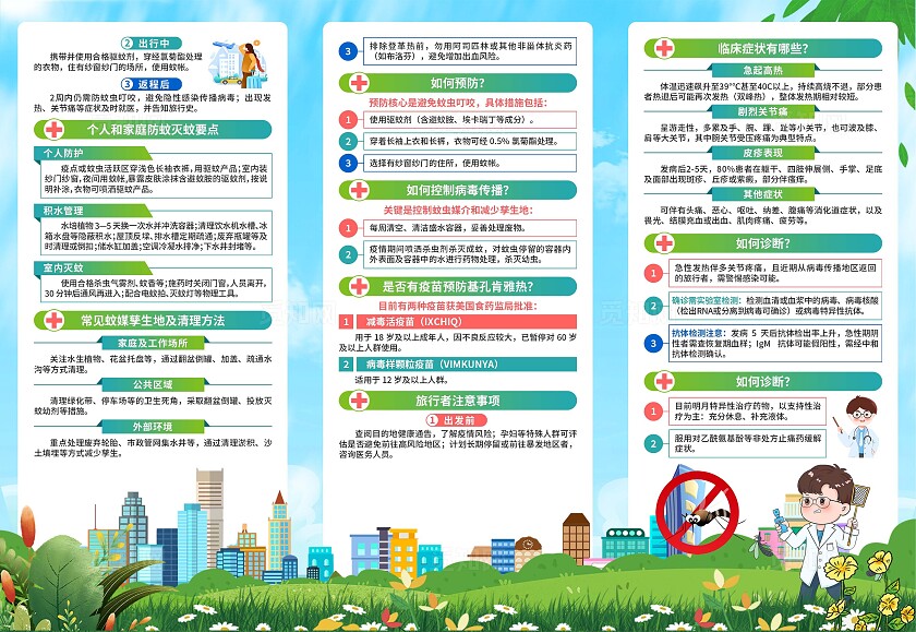 预防基孔肯雅热三折页