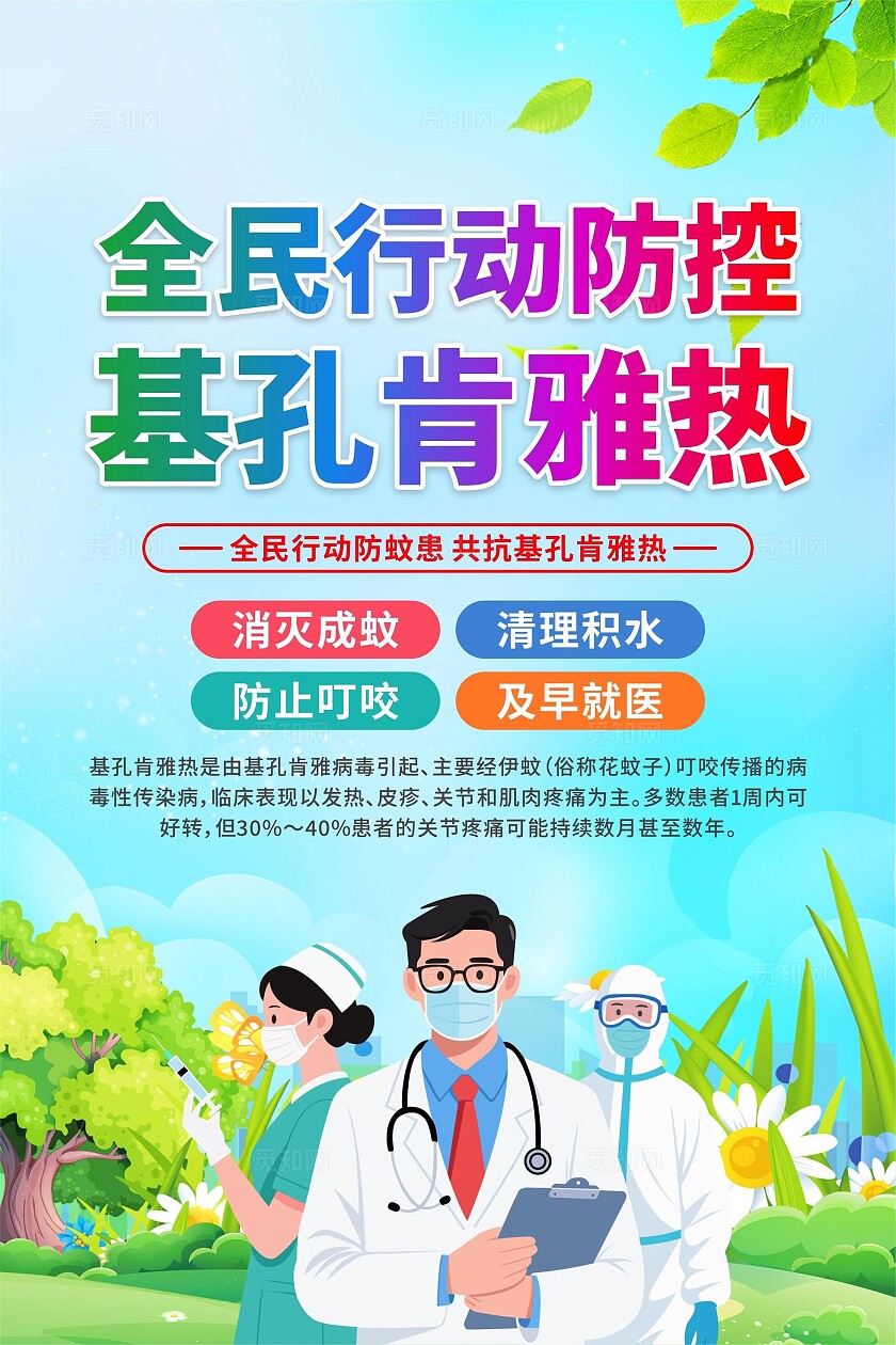 预防基孔肯雅热海报